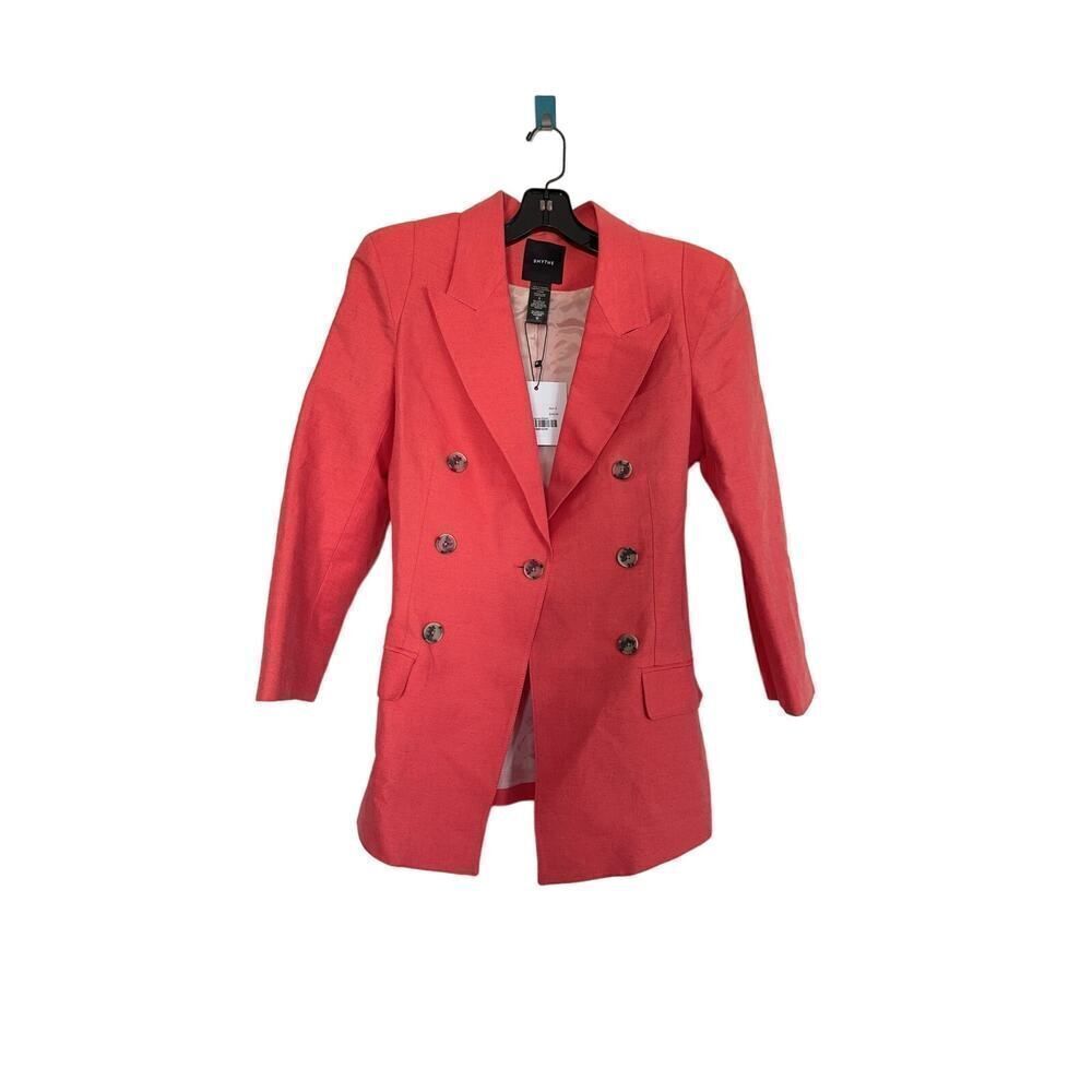 Smythe Cropped Slv Pagoda Blazer in Watermelon Small (US6) - Picture 8 of 11